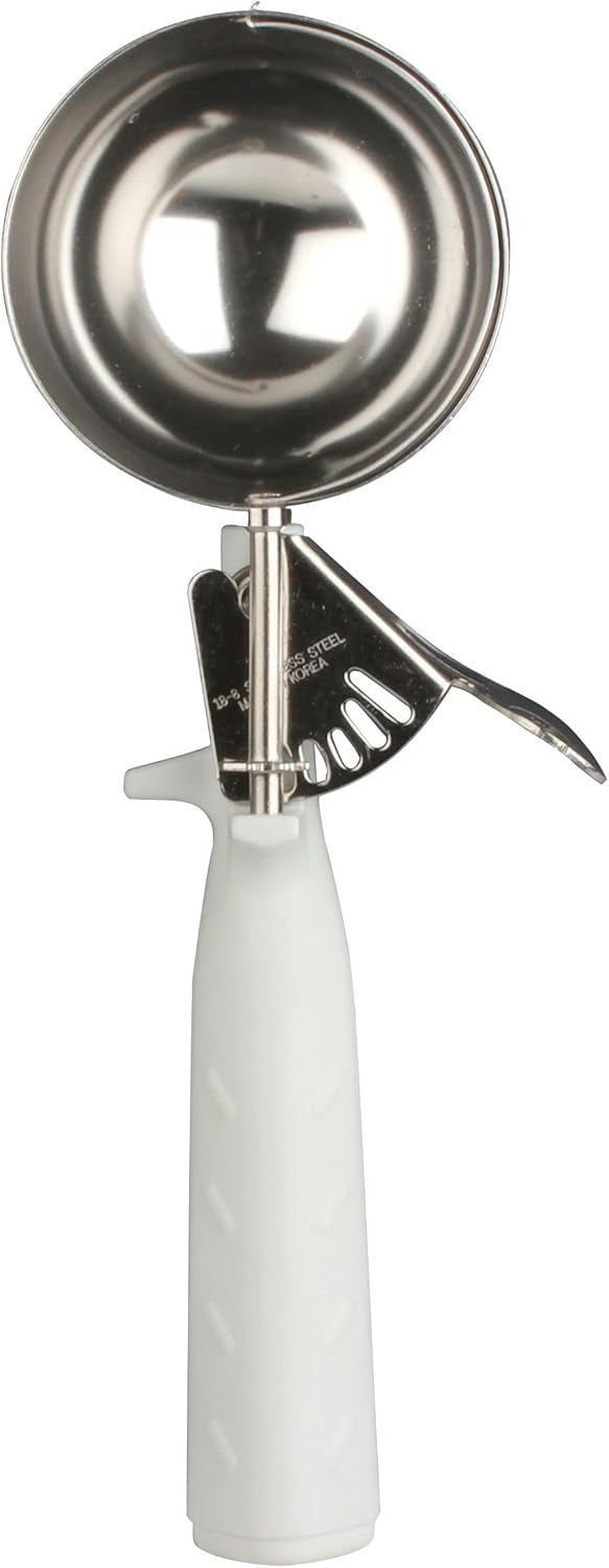 Disher Stainless Steel with Triangle Handle - Cookie Scooper for Baking Cookie Scoops For Portion Control Scoop Cupcake Batter Ice Cream Frozen Yogurt Gelatos