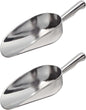 Aluminum Scoops with Contoured Handle - for Bar Ice Flour Utility Scoop Kitchen Ice Scooper for Ice Maker Popcorn Scoop Food Scoops for Bar Party Wedding