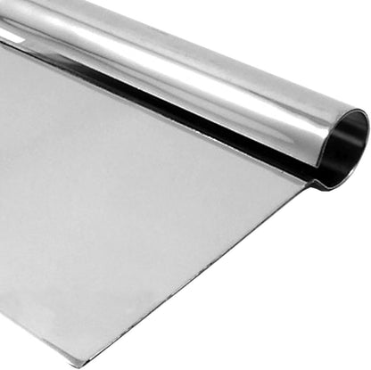 5-1/4" x 4-1/4" Stainless Steel Dough Scraper with Rolled Steel Handle - Multipurpose Food Scrappers Dough Cutter for Bread Dough Cake Fondant Icing Baking Cooking