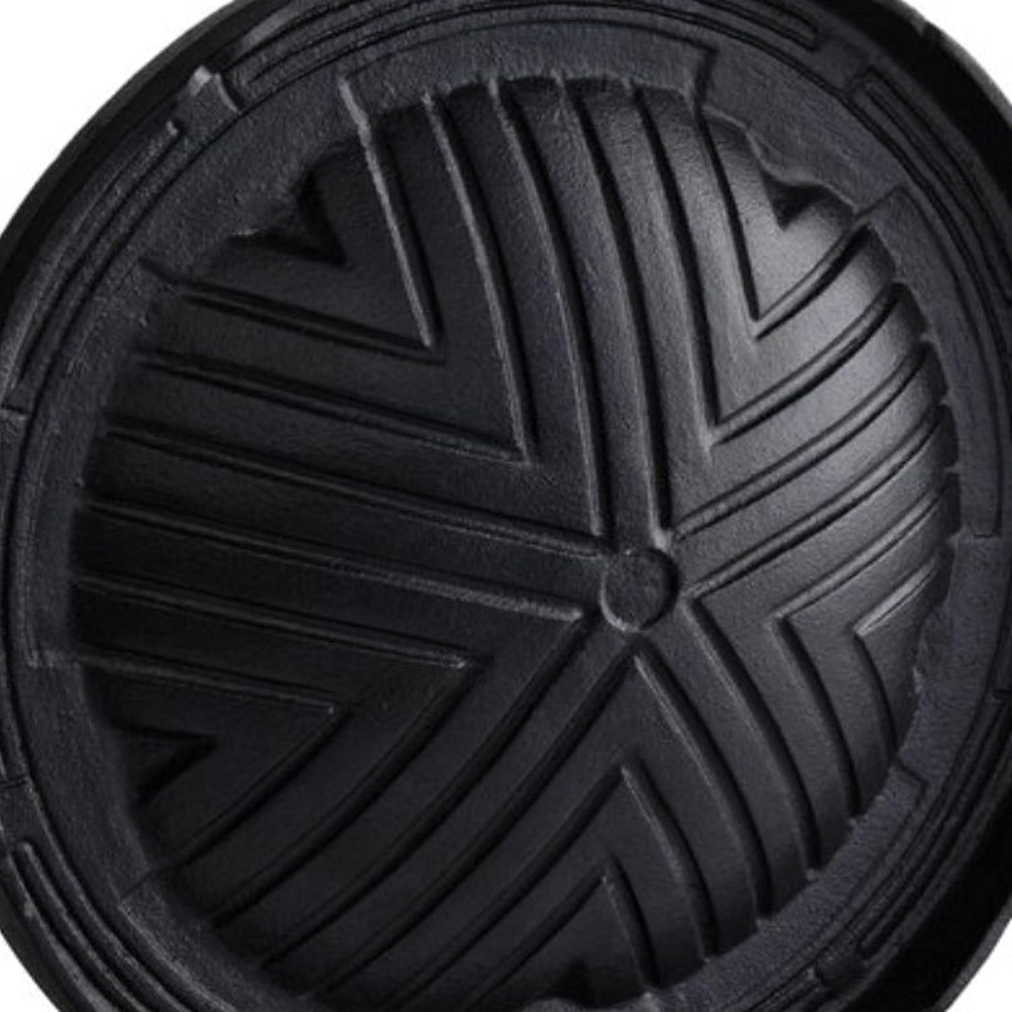 Round Cast Iron Stovetop Barbecue Plate Grill/Griddle - with Easy Grip Handles Griddle Pan for Stove Top Gas Range Grilling Pan Gets Better with Each Use