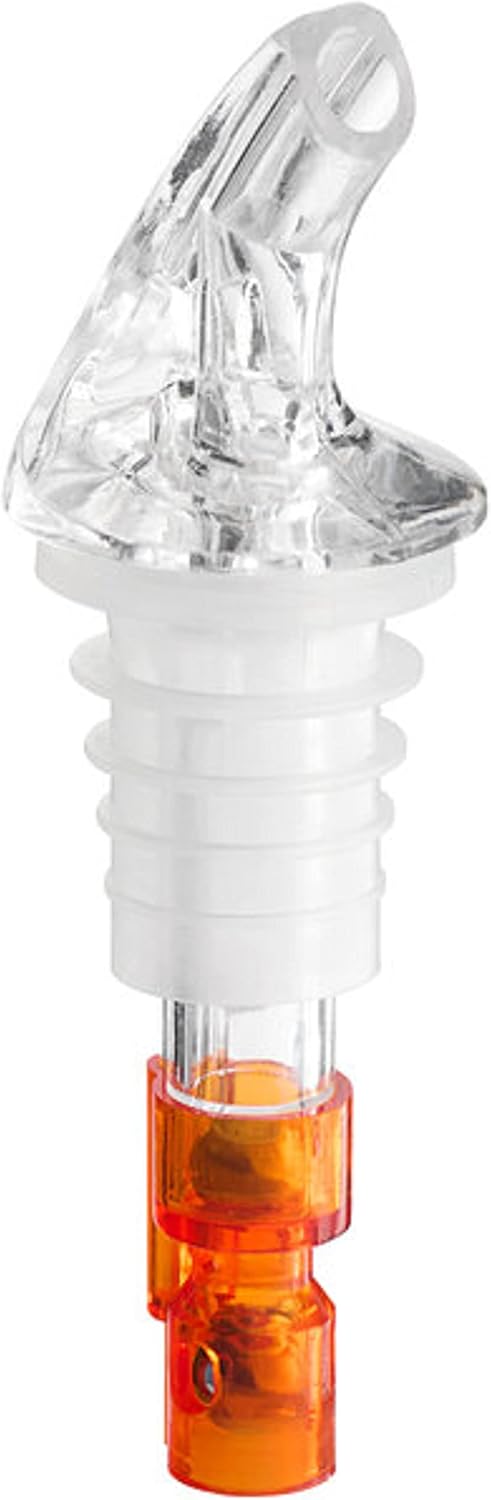 Measured Liquor Pourer with Tail Acrylonitrile Set of 12 - Cocktail Shot Dispenser Liquor Bottle Pourers Alcohol Liquor Pourers Bar Bartender Accessories