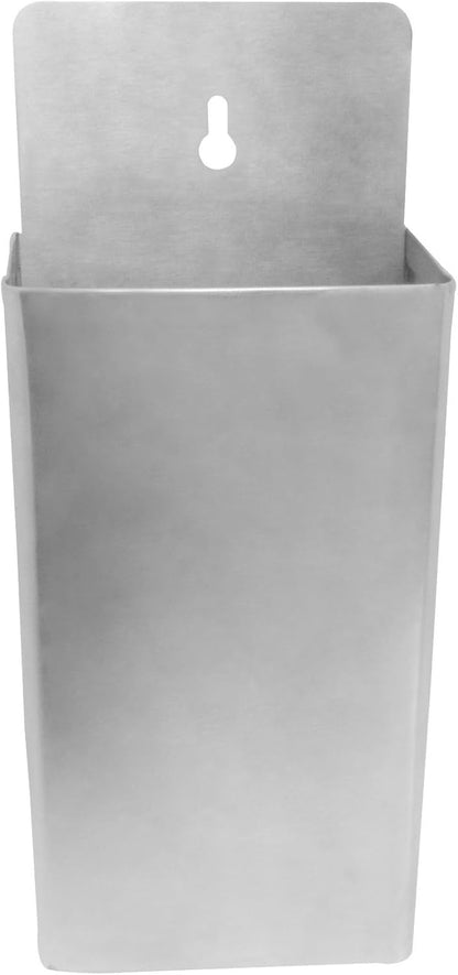 5-3/4" x 10" Stainless Steel Wall Mounted Bottle Cap Catcher with Smooth Back Notch - Bottle Cap Catcher Collector Bottle Can Opener Tool for Home Kitchen Bar Coffee Shop