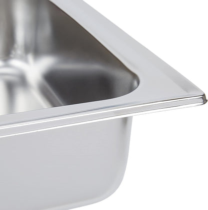 22" x 14" x 4-1/2" Full Size Dripless Water Pan Stainless Steel - Hold Water For Steam Table Chafing Dish Equipment For Food Warmer Steam Table Pans Water Pan For Food Pan