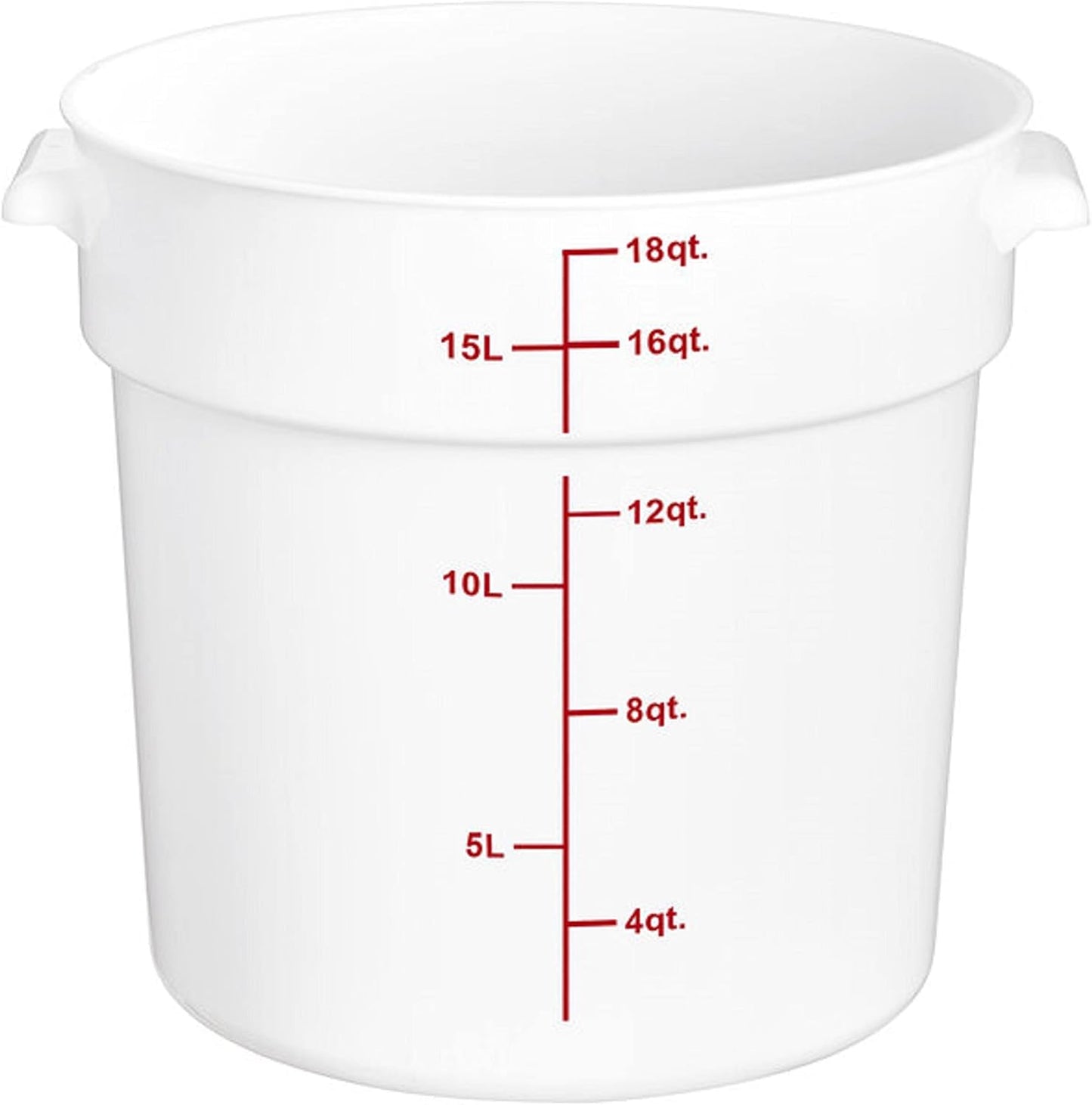 Round Food Storage Container Polypropylene - Commercial Food Storage Containers Meal Prep Containers Reusable Food Containers for Pantry Kitchen Storage Organization