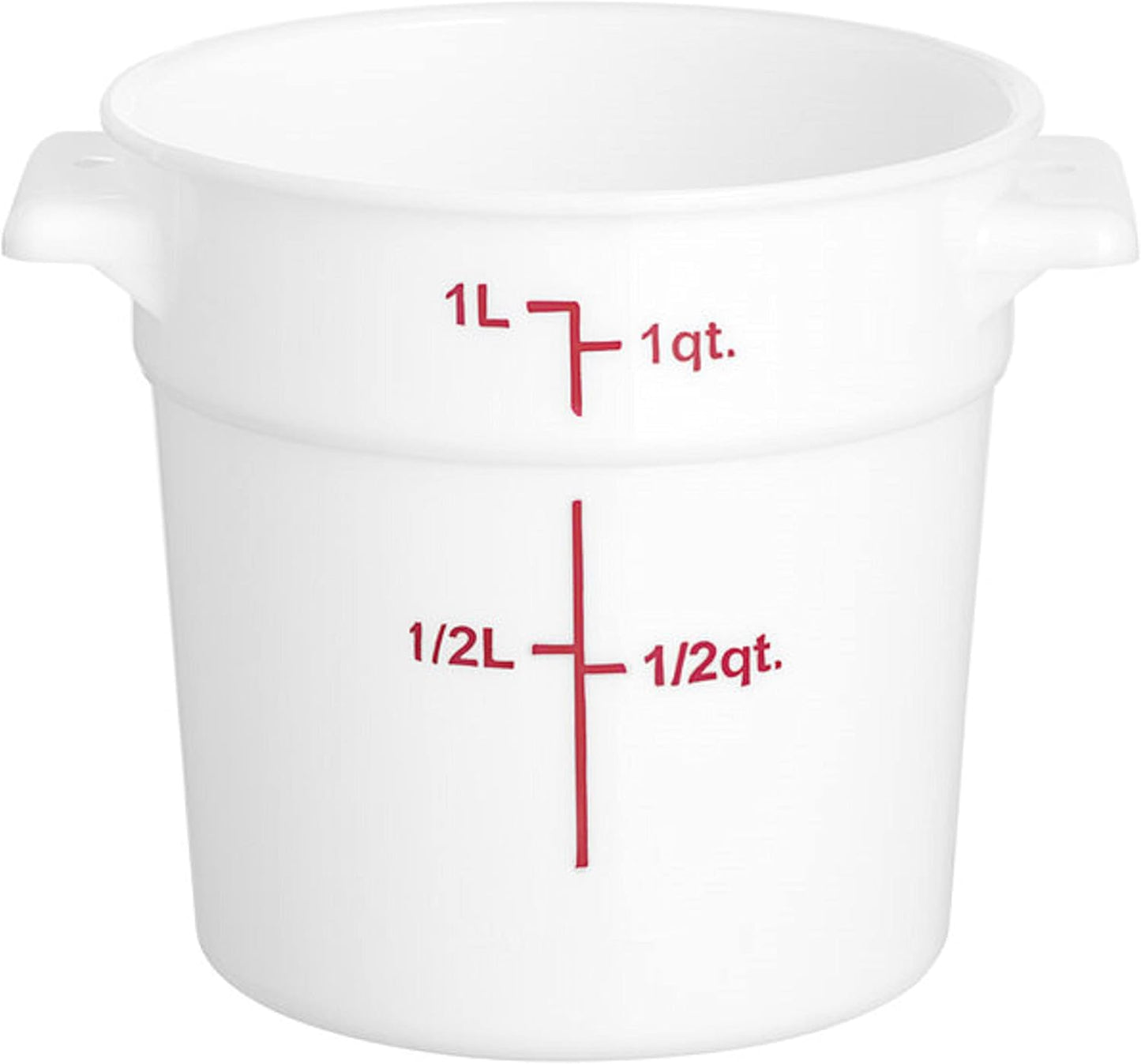 Round Food Storage Container Polypropylene - Commercial Food Storage Containers Meal Prep Containers Reusable Food Containers for Pantry Kitchen Storage Organization