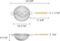 Reinforced Fine Double Mesh Strainer Nickel Plated Wire Frame & Support Handle Length- Kitchen Sieve Sifters Strainers for Sauces Gravies Tea Rice Oil Noodles and Fruits