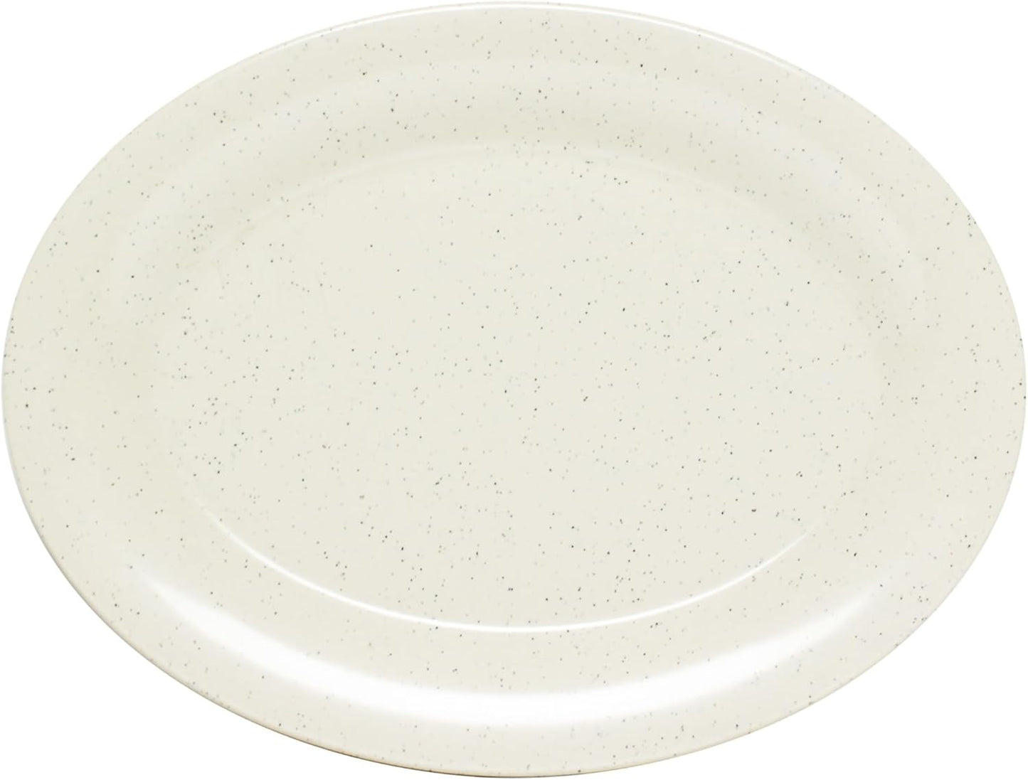 San Marino Oval Platters Melamine Set of 12- Dishwasher Safe Break-Resistant Reusable Serving Platter Plates Kitchen Plates Dinnerware Appetizer Plates Serving Plate