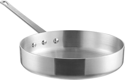 Aluminum 3.5mm Thickness Sauté Pan and Aluminum Cover - Cooking Pan Chef Cooking Pan Frying Pan Skillet for Home and Restaurant Cookware NSF Certified Dishwasher Safe