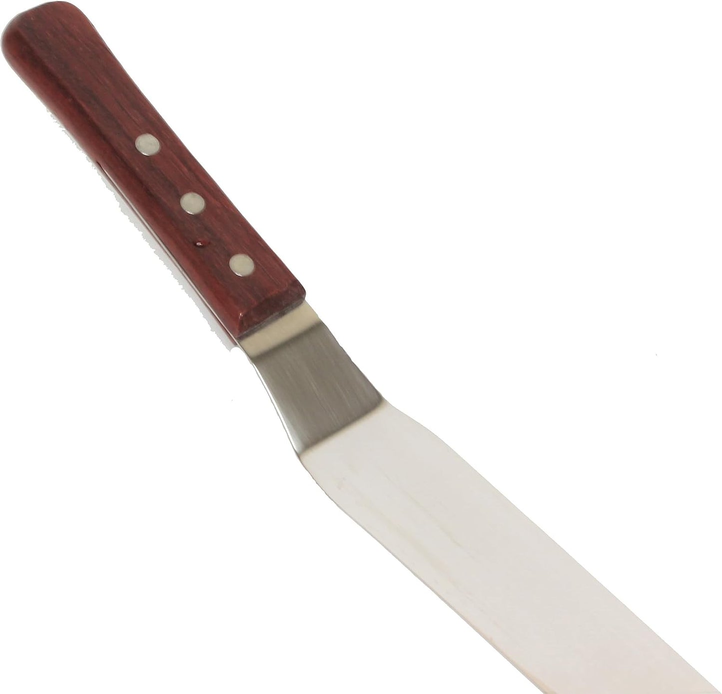 9-1/2" Flexible Offset Spatula Stainless Steel with Wood Handle- Butter Cake Cream Spatulas Icing Frosting Spreader Cake Decorating Spatulas for Professional or Home Baking