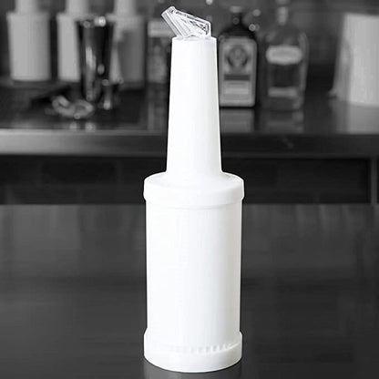 Pour and Store Fruit Juice and Liquor Pour Bottles  Set of 3- Juice Pouring Bottle Containers Bar Pour Bottles Plastic Juice Pour Bottles Plastic Barware for Bars & Event