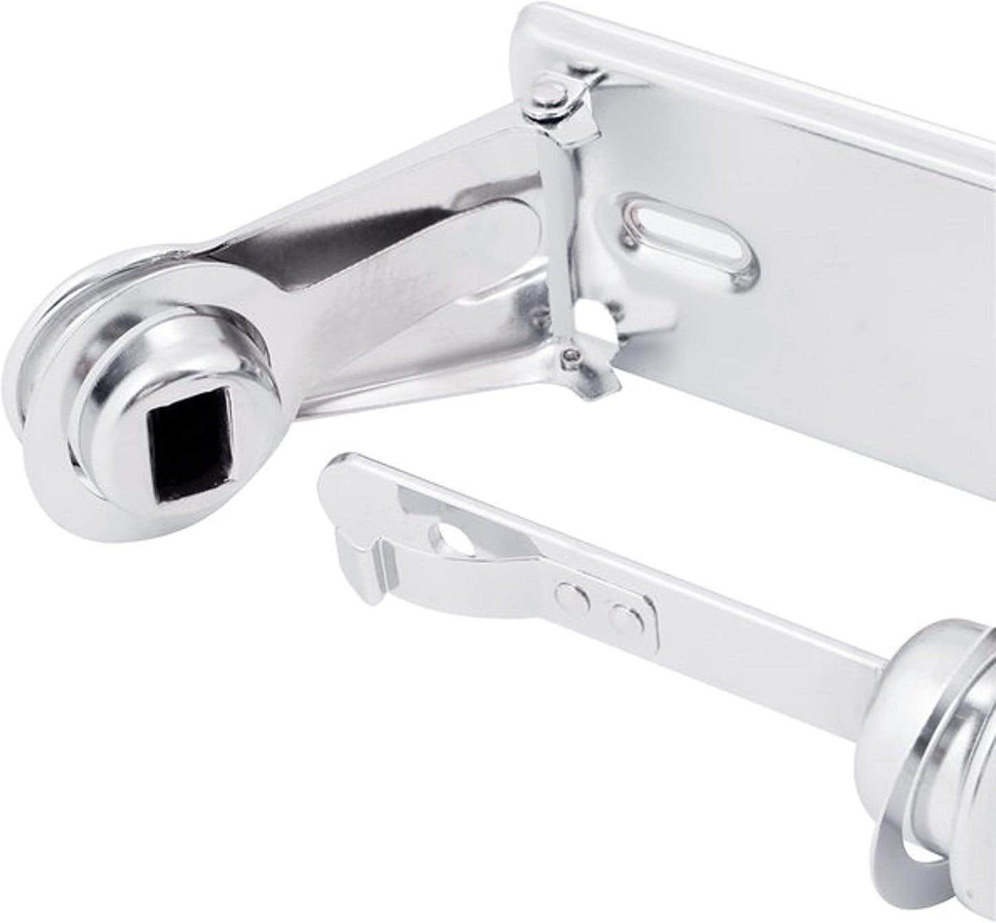 Single Roll Locking Toilet Tissue Dispenser fits 4" Diameter Toilet Paper Roll Chrome Plated- Bathroom Toilet Paper Holder for Bathroom Kitchen Washroom