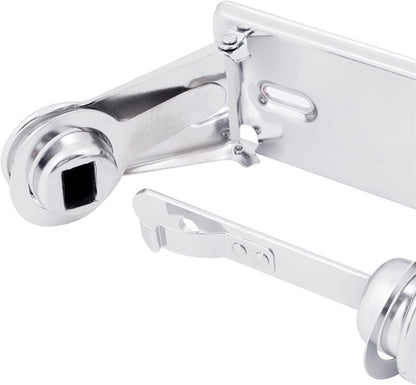 Single Roll Locking Toilet Tissue Dispenser fits 4" Diameter Toilet Paper Roll Chrome Plated- Bathroom Toilet Paper Holder for Bathroom Kitchen Washroom