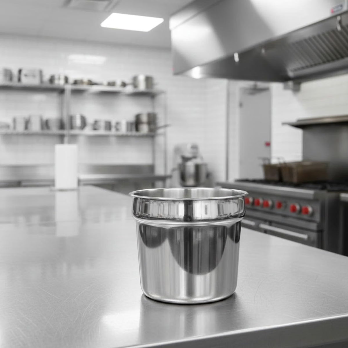 Stainless Steel Vegetable Inset Pan - for Soup Warmer and Soup Chafer Soup Pot Soup Station Applicable for Kitchen Hotel Catering Restaurant Buffet Parties Banquets