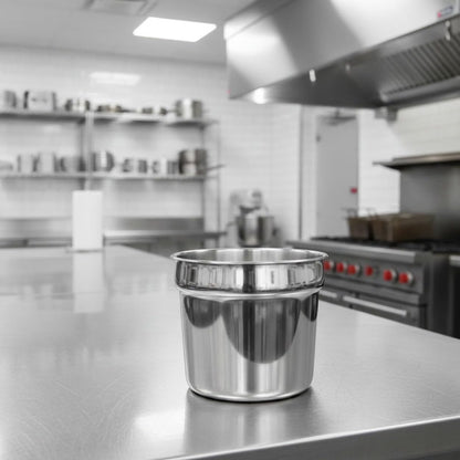 Stainless Steel Vegetable Inset Pan - for Soup Warmer and Soup Chafer Soup Pot Soup Station Applicable for Kitchen Hotel Catering Restaurant Buffet Parties Banquets