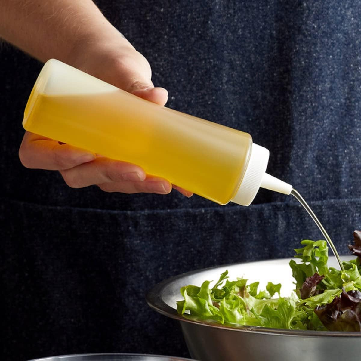 Set of 12 Squeeze Condiment Dispensing Bottles 8 oz - Plastic Squeeze Bottle For Sauces Spreads Ketchup Mustard Mayo Hot sauces and Olive oil