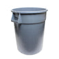 Round Trash Can Height Gray Color- Wastebasket Garbage Bin Trash Container Recycling Bin Kitchen Bathroom Bedroom Office Trash can