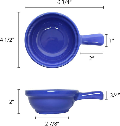 10 oz Soup Bowls with Handle Melamine Set of 12- Dishwasher Safe Break-Resistant Reusable Bowls Serving Soup Bowl Broth Cups Soup Bowls Ice Cream Dipping Sauce