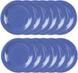 Round Dinner Plates Wide Rim Melamine Set of 12- Dishwasher Safe Reusable Plates Kitchen Plates Dinnerware Appetizer Plates Serving Plate Home Kitchen Restaurants