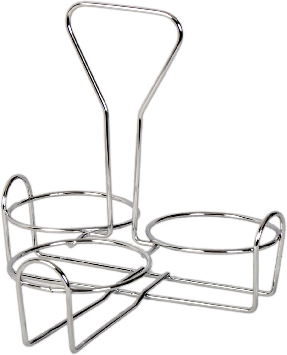 Condiment Jar Holder Iron Plated Hole Size: 3-3/8" Diameter - Condiment Rack Holder Table Caddy Tabletop Seasoning Spice Organizer for Home and Restaurant