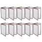 8-1/2” x 11” Four Page Book Fold Restaurant Menu Covers 4 Page 8 View Set of 10 - Crystal Clear Menu Covers Sleeve Menu Folder Menu Book Holders for Bar Cafe Restaurant