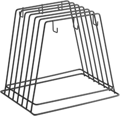 24" x 18" x 1/2" Heavy Duty Wire Frame Cutting Board Rack (Fits) 6 Boards and 6 Brushes Cutting Board- Storage Cutting Board Rack Chopping Board Organizer Stand Holder Kitchen