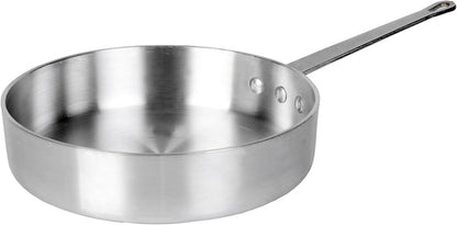 Aluminum 3.5mm Thickness Sauté Pan and Aluminum Cover - Cooking Pan Chef Cooking Pan Frying Pan Skillet for Home and Restaurant Cookware NSF Certified Dishwasher Safe