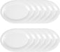 Oval Platter Pure Melamine Set of 12- Dishwasher Safe Break-Resistant Reusable Plates Kitchen Plates Dinnerware Serving Platter Dishes for Home Kitchen