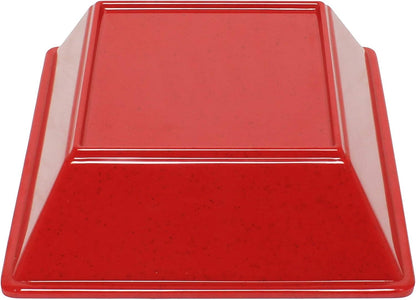 Square Bowl Passion Melamine - Dishwasher Safe Break-Resistant Serving Bowl Soup Bowl for Salads Rice Pasta Dessert Side Dishes Home Restaurants