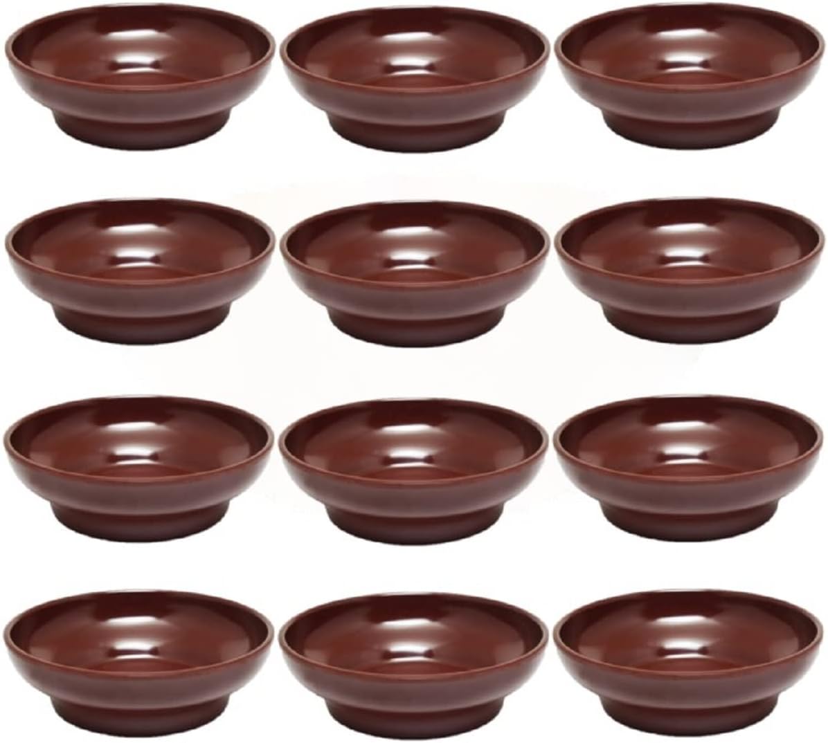 Set of 12 Salsa Dish Melamine - Perfect for Salsa Guacamole Cheese Condiments Dipping Sauces Mexican Fiesta Serving Side Dish For Chip Dip Guac Pinch Condiments