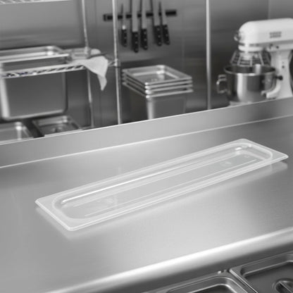 Solid Polycarbonate Food Pan Lid - Food Storage Container Cover Restaurant Commercial Hotel Pans Cover for Food Prep Fruits Vegetables Beans Corns