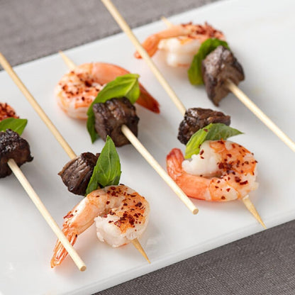 Bamboo BBQ Skewers for Grilling BBQ Appetiser Fruit Cocktail Kabob Chocolate Fountain Grilling Barbecue Kitchen Crafting Party