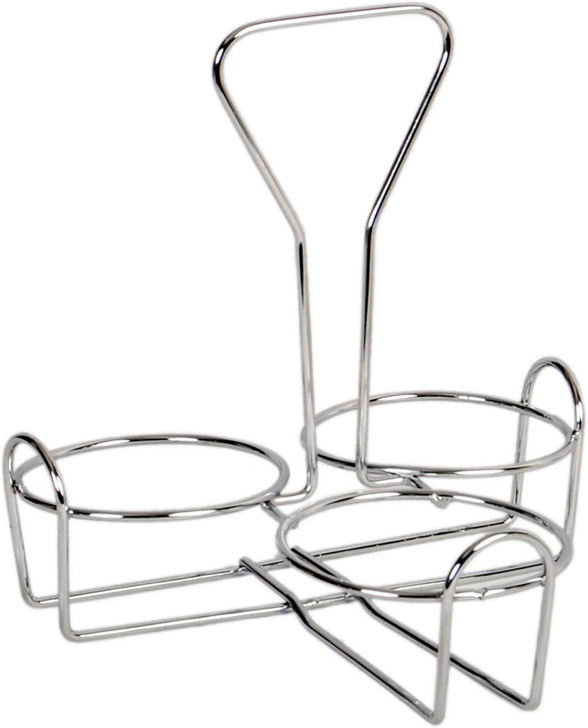 Condiment Jar Holder Iron Plated Hole Size: 3-3/8" Diameter - Condiment Rack Holder Table Caddy Tabletop Seasoning Spice Organizer for Home and Restaurant