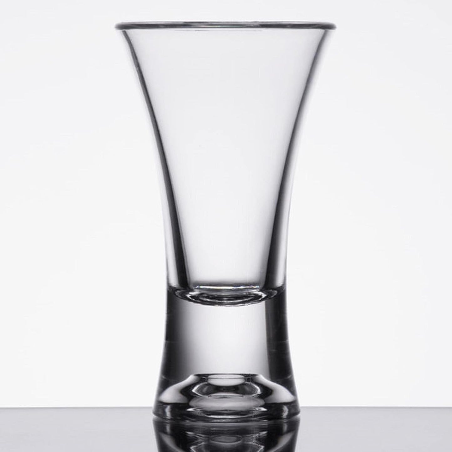 2 oz Flair Shot Glass Polycarbonate with Heavy Base Clear Color Set of 2- Liquor Plastic Drinking Glass Clear Shot Glass Tequila Shots for Whiskey Tequila Vodka Espresso