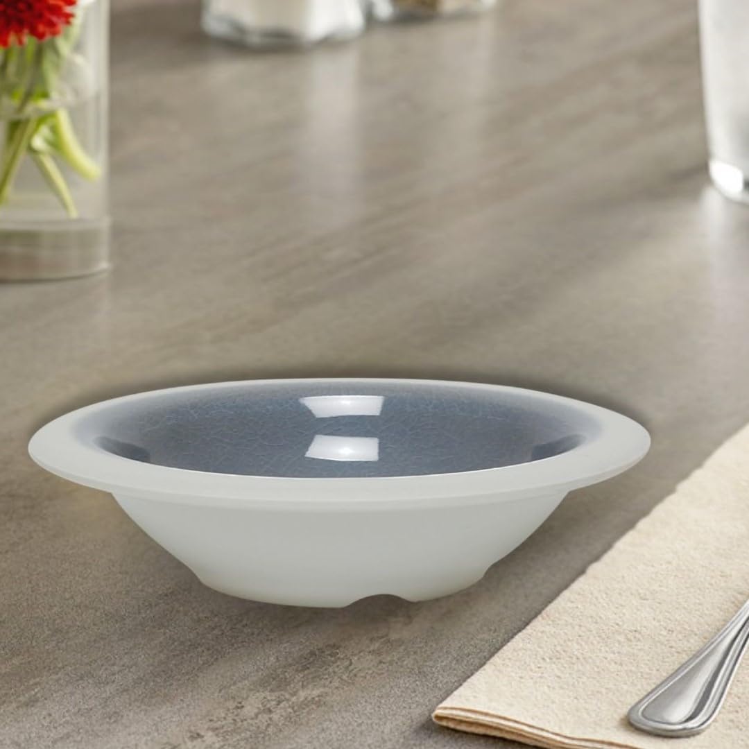Graham Dinnerware Salad Bowls Melamine Set of 12- Dishwasher Safe Break-Resistant Reusable Bowls Serving Bowl Soup Bowls for Fruits Salad Kitchen Restaurants