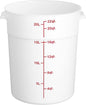 Round Food Storage Container Polypropylene - Commercial Food Storage Containers Meal Prep Containers Reusable Food Containers for Pantry Kitchen Storage Organization