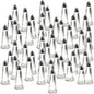 Tower Salt Pepper Shakers with Glass Body Stainless Steel Top - Salt Shaker Salt Pepper Shakers Glass Spice Jars Accessories for Wedding Party Restaurant Home Kitchen