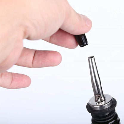Universal Liquor Pourer Cover 1" Dust Cap PolyVinyl Chloride Set of 12-Pourer Cap Liquor Bottle Pourer Cover Dispenser Spout Dust Covers Bottle Pour Spout Cover