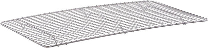 Rectangular Wire Pan Grate Chrome-Plated Set of 2-Fits Third Size  Cooling Rack Baking Sheet GraSheet Cookie Panste Cake Rack for Pies Cookies Pastries Cakes