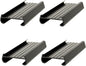 Set of 4 Black Plastic Shelf Label - Wire Shelf/Rack Label Holders Wire Shelf Label Holder Rack Label Holder Compatible with Metro Shelves