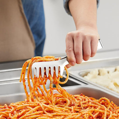 8-inch Stainless Steel Spaghetti Tongs- Heavy Duty Spaghetti Server Pasta Tong Spaghetti Sever Pasta Tongs Kitchen Utensils Cooking Utensils for Grill Salad BBQ Frying Serving
