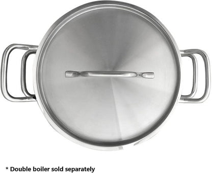 Stainless Steel Double Boiler Cover Thickness- Steam Melting Pot Cover Stainless Steel for Melting Chocolate Candy Butter and Cheese Dishwasher & Oven Safe