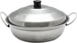 Stainless Steel Round Wok Chafer Body with Lid- Round Chafing Dish Chaffing Servers with Cover Food Warmer for Home Restaurant Parties Buffets