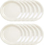 Round Dinner Plates Narrow Rim  Melamine Set of 12- Dishwasher Safe Break-Resistant Reusable Plates Kitchen Plates Dinnerware Dishes for Home Kitchen
