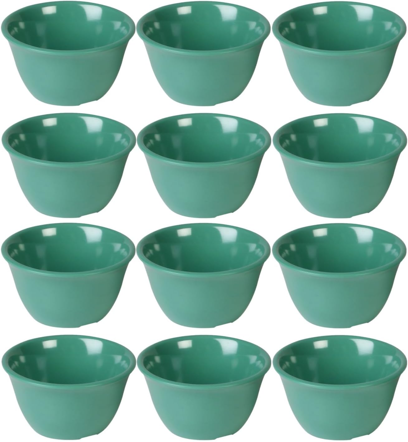 Bouillon Cup Color Melamine Set of 12- Dishwasher Safe Break-Resistant Reusable Bowls Serving Soup Bowl Broth Cups Soup Bowls Ice Cream Dipping Sauce