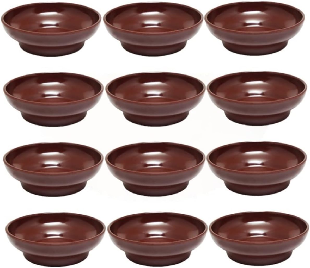 Set of 12 Salsa Dish Melamine - Perfect for Salsa Guacamole Cheese Condiments Dipping Sauces Mexican Fiesta Serving Side Dish For Chip Dip Guac Pinch Condiments