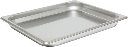 Deep Stainless Steel Anti-Jamming Steam Pan 22 Gauge- Chafing Steam Table Pans Catering Food Storage Metal Pan Hotel Pan for Restaurant Events Catering Use