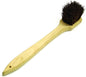Wok Brush Palmyra Bristles with Wooden Handle - Wok Brush Cleaning Brush Kitchen pan Brush Scrub Brush Kitchen Cleaning Brush Pot Scraper Scrubber Dish Pan Brush for Cooking
