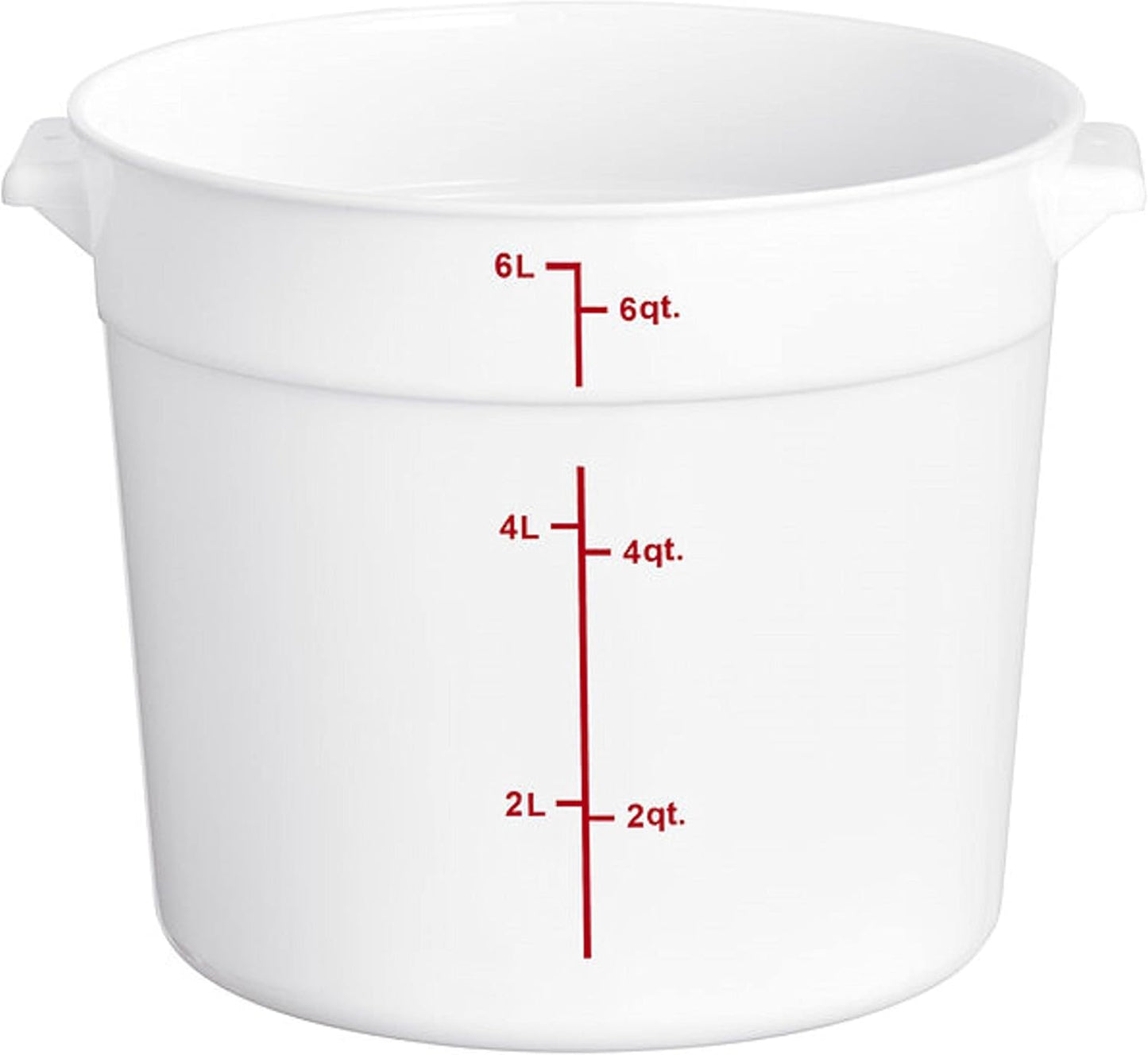 Round Food Storage Container Polypropylene - Commercial Food Storage Containers Meal Prep Containers Reusable Food Containers for Pantry Kitchen Storage Organization
