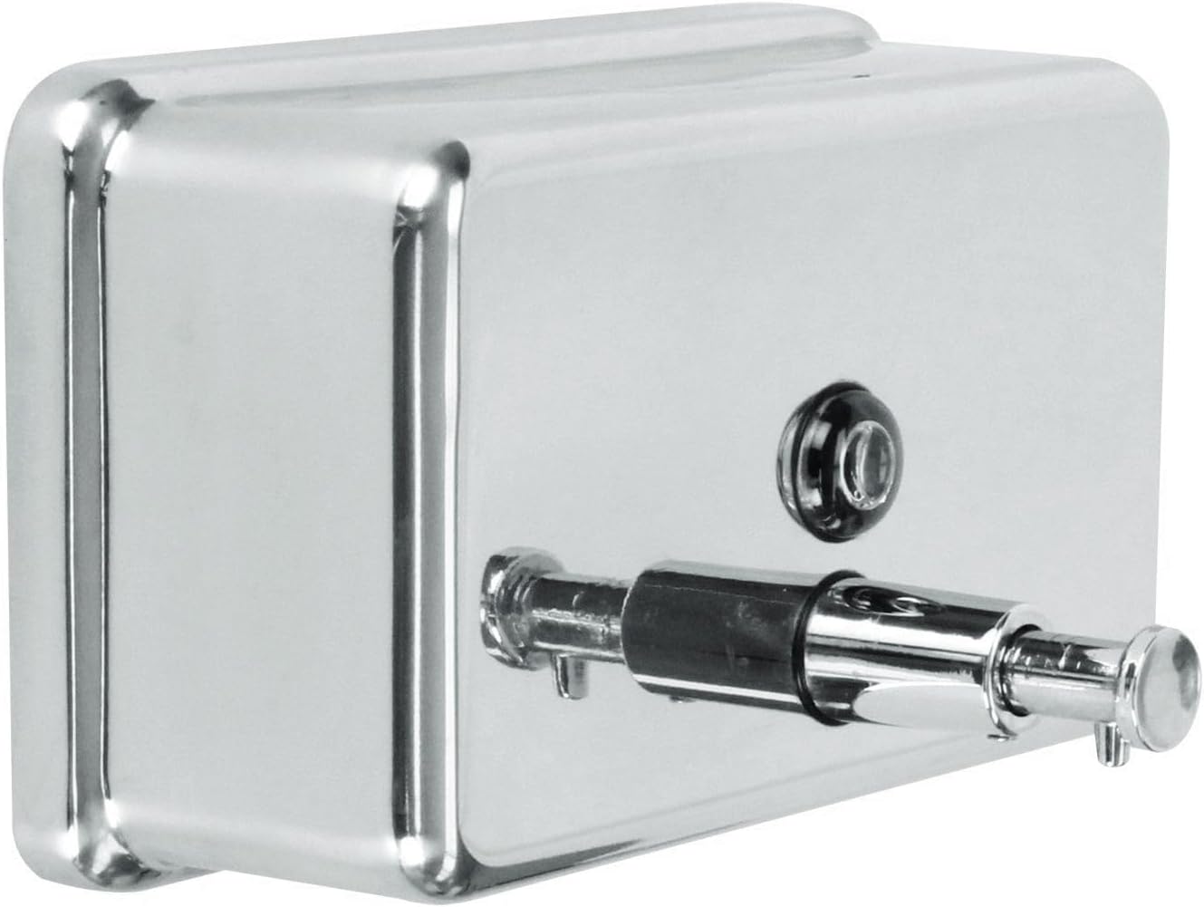 40 oz. Stainless Steel Horizontal Soap Dispenser Surface Mounted-Commercial Soap Dispenser Stainless Steel Pump Refillable Liquid Hand Soap Dispenser for Bathroom
