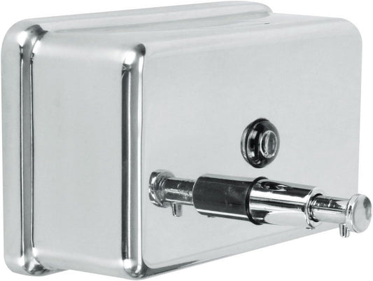 40 oz. Stainless Steel Horizontal Soap Dispenser Surface Mounted-Commercial Soap Dispenser Stainless Steel Pump Refillable Liquid Hand Soap Dispenser for Bathroom